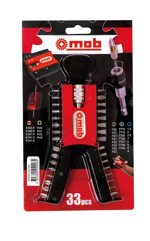 BOITE 32 EMBOUTS VISSAGE+PORTE-EMBOUT / COQUE MOB – 9461001001