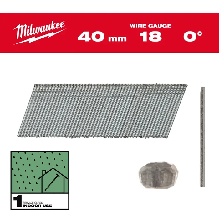 BOITE 5000 CLOUS GAUGE 18 GALVA 45MM – Carton MILWAUKEE ACCESSOIRES – 4932492555