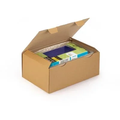 Boîte d&rsquo;expédition RAJA en carton simple cannelure brun – 43 x 30 x 18 cm – Lot de 50