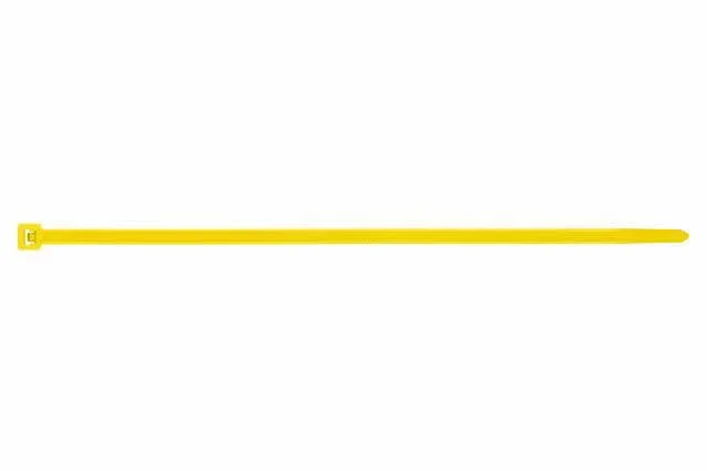 Boite de 100-Collier nylon cranté jaune Filetage M Diam. mm L 290 mm INDEX-BC48290AM