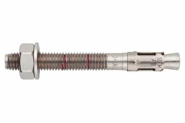 Boite de 100-Goujon d’ancrage inoxydable A2 Filetage M6 Diam. 6 mm L 120 mm INDEX-MI06120