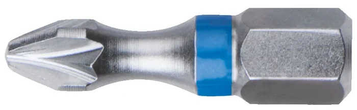 Boite de 5 embouts de vissage à code couleur TORSIONpower®, L. 25 mm – 1/4 » – POZIDRIV®, PZ1 KS TOOLS – 918.3206