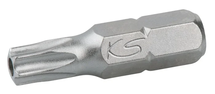 Boîte de 5 embouts de vissage TORX® percé, L.25 mm – 1/4 » – T20 KS TOOLS – 911.2289