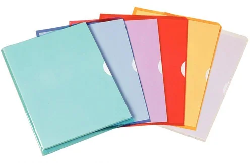 Boîte de 50 pochettes coin en PVC épais et souple Fard’Liss coloris assortis