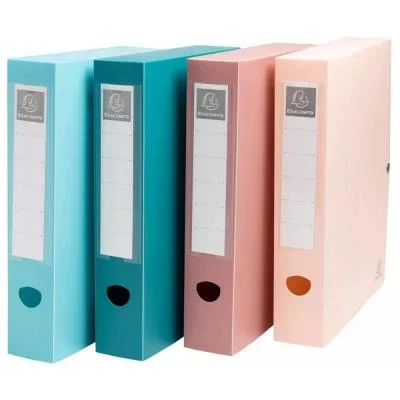 Boîte de classement A4 Exacompta Skandi – Polypro recyclé – Dos 6 cm – Assorties