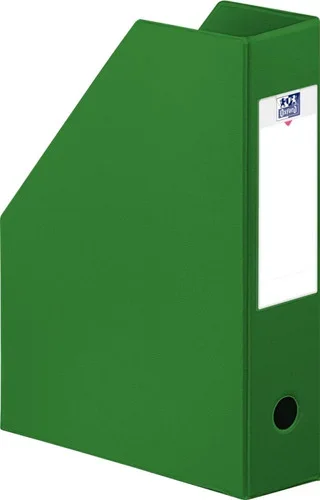 Boite de classement en PVC à pan coupé dos 7 cm vert