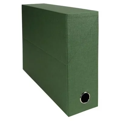 Boîte de classement Exacompta en toile cartonnée – Dos 90 mm – vert – Lot de 5 boîtes