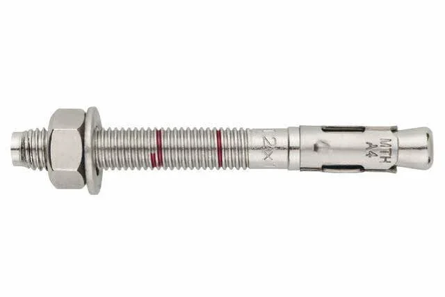 BOITE INDEX DE 50-GOUJON D&rsquo;ANCRAGE INOXYDABLE A4 ETE OPTION 7 FILETAGE M12 Ø 12 MM L 110 MM -MIA412110