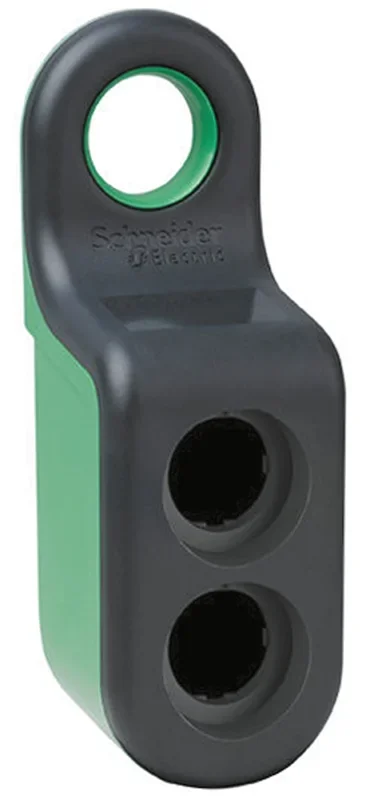 Boîtier de bouton-poussoir Schneider Electric Harmony XB, 2 découpes, en Plastique Noir, Ø 22mm