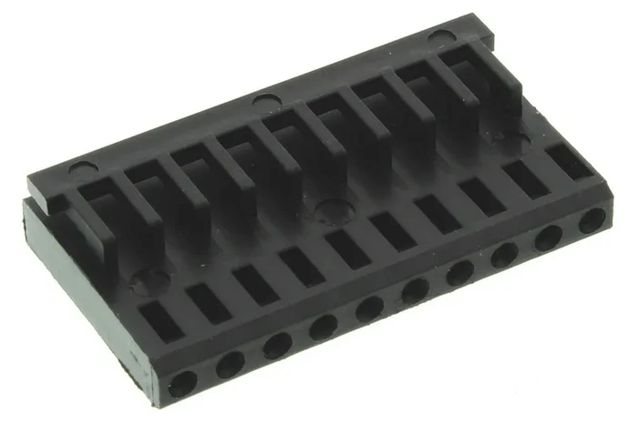 Boitier de connecteur Femelle, 10 contacts 1 rang , pas 2.54mm, Droit, Montage sur câble, série AMPMODU MOD IV