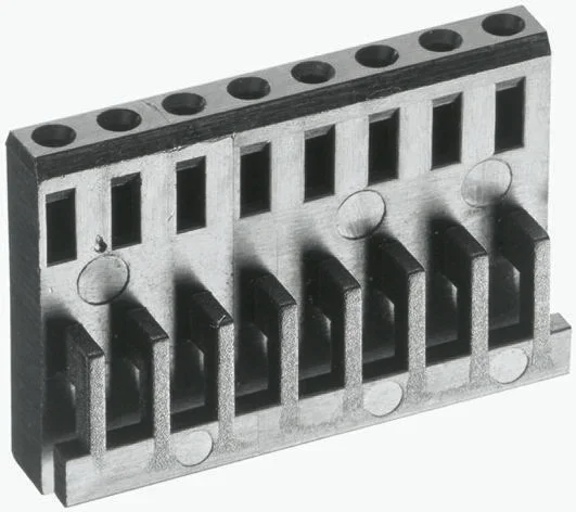 Boitier de connecteur Femelle, 12 contacts sur 2 rangs, pas 2.54mm, Droit, Montage sur câble, série AMPMODU MOD IV