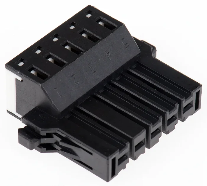 Boitier de connecteur Femelle, 5 contacts 1 rang , pas 5.08mm, Droit, Montage sur câble, série J300
