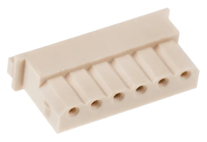 Boitier de connecteur Femelle, 6 contacts 1 rang , pas 2.5mm, Droit, Montage sur câble, série SPOX