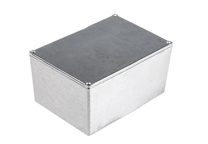 Boîtier RS PRO en Alliage d’aluminium, 115 x 89.9 x 54.9mm, Argent IP65, Blindé