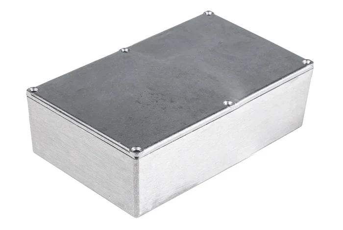 Boîtier RS PRO en Fonte d&rsquo;aluminium, 187.4 x 119.2 x 38.2mm, Argent IP54, Blindé