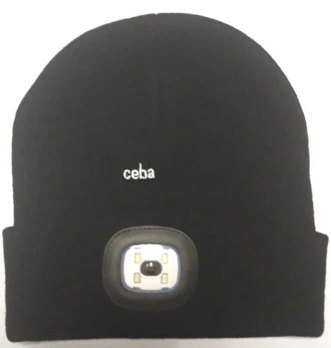 BONNET AVEC LAMPE FRONTALE LED CEBA – BONNETLED