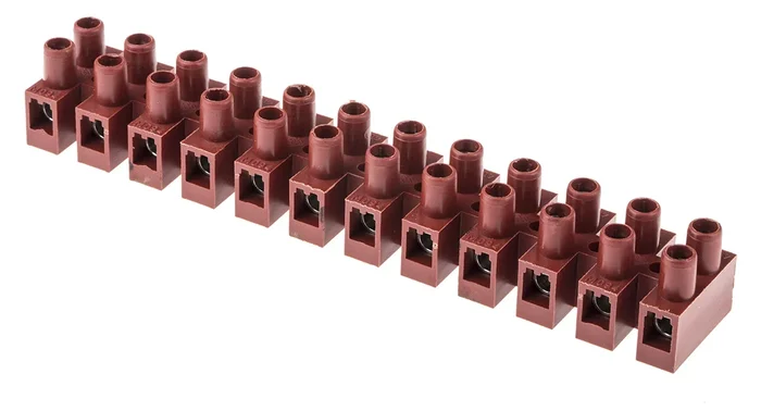 Bornier de raccordement RS PRO, 12 pôles , 12mm, A visser, 41A