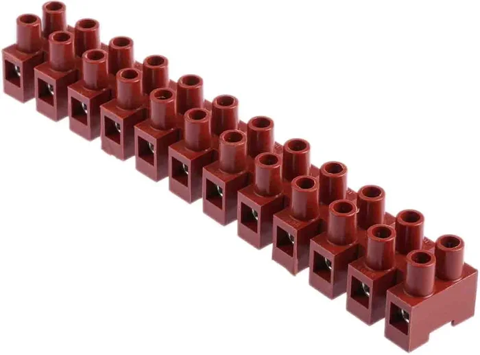 Bornier de raccordement RS PRO, 12 pôles , 15mm, A visser, 57A