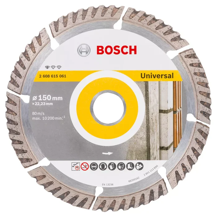 Bosch 2608615061 – Disque à tronçonner diamanté Standard for Universal 150 x 22,23 x 2,4 x 10 mm