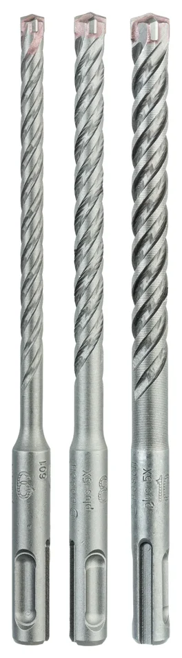 Bosch 2608833912 Jeu de forets SDS plus-5X PRO – 6/8/10 mm (3 pièces)