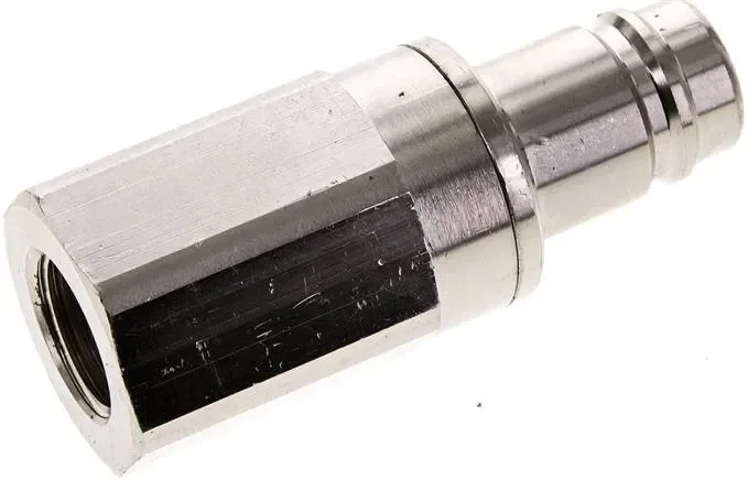 Bouchon d’accouplement (NW15) G 1/2″(IG), laiton nickelé, fermeture des deux côtés