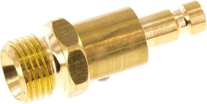 Bouchon d’accouplement (NW2.7) G 1/8″(AG), laiton, fermeture des deux côtés