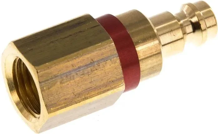 Bouchon d’accouplement (NW5) G 1/4″ (IG), laiton, rouge