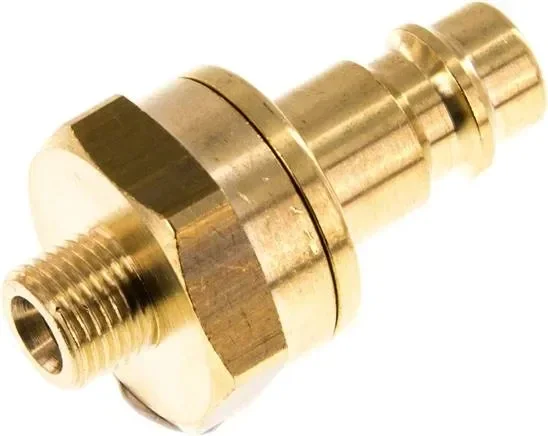 Bouchon d&rsquo;accouplement (NW7.2) G 1/8&Prime;(AG), laiton, fermeture des deux côtés