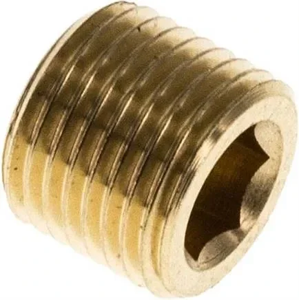 Bouchon de fermeture coll. int. G 1/8″, laiton