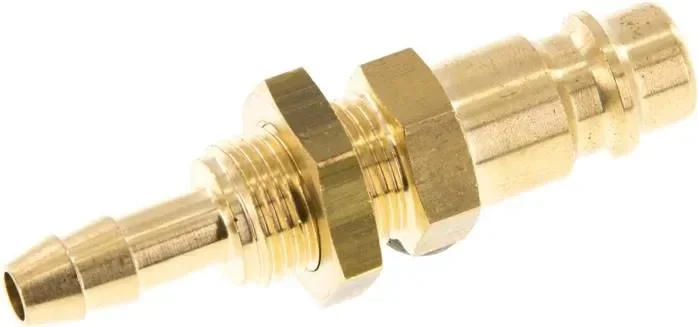Bouchon de raccordement de cloison (NW7.2) pour tuyau de 6 (1/4″) mm, laiton