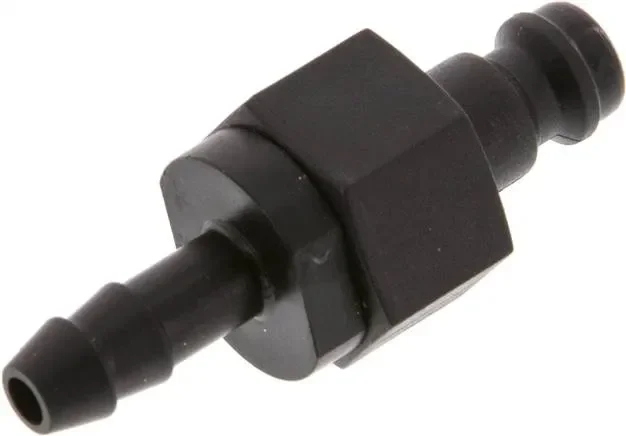 Bouchon de raccordement (NW5) pour tuyau de 6 (1/4″) mm, POM, double fermeture