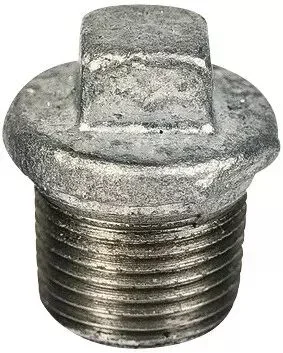 Bouchon fonte galva male avec butee 2&Prime;