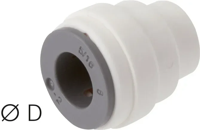 Bouchon pour tuyaux de 8mm, IQS-LE (joint EPDM)