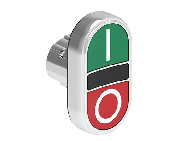 Bouton-poussoir Lovato, LPSB71 Vert, Rouge, Ø découpe 29.5mm, Momentané