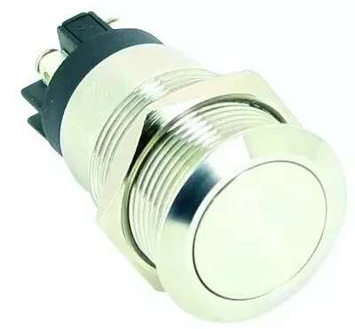 Bouton poussoir NO NF anti – vandale inox