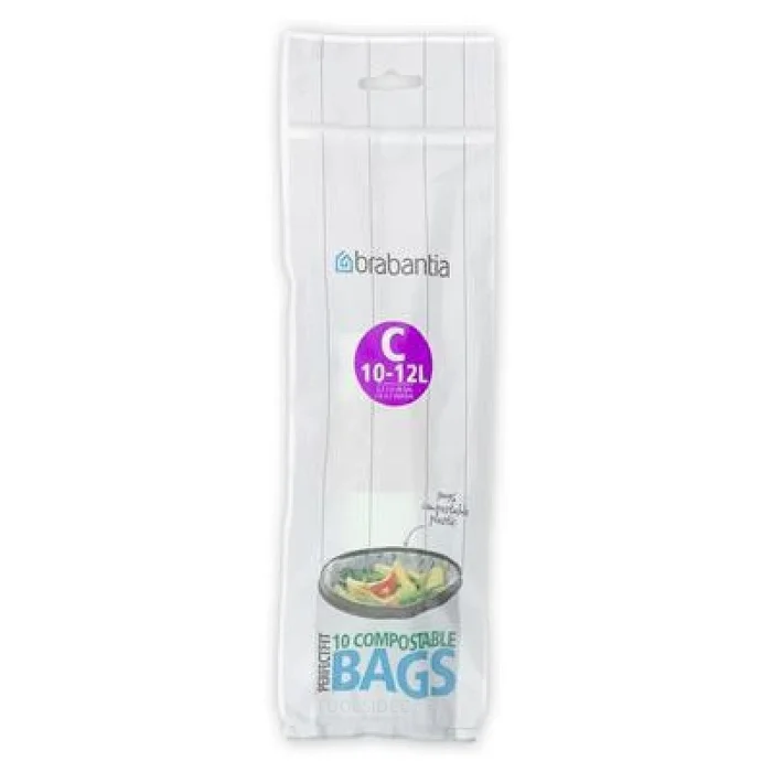 Brabantia Sac Poubelle Compostable C 10-12L gr 10pcs
