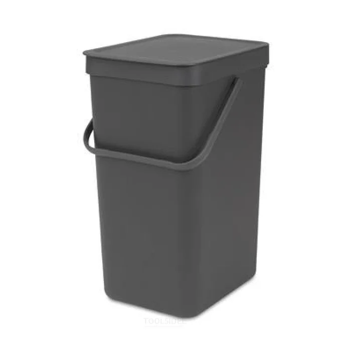 Brabantia Sort & Go Poubelle 16 litres, gris