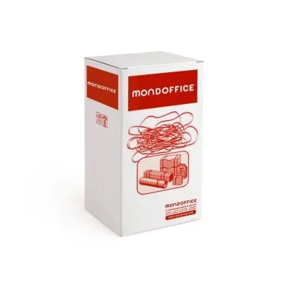 Bracelet élastique Mondoffice – 150 x 3 mm – en caoutchouc naturel – Boîte 1 kg (paquet 1000 grammes)