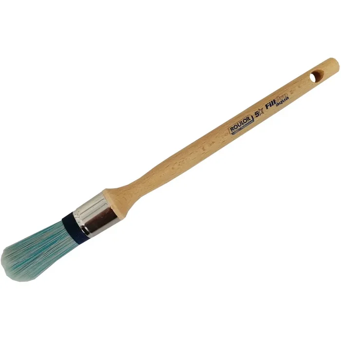 Brosse 5* pouce n°6 pour peinture phases aqueuses manche bois – ROULOR – 418629