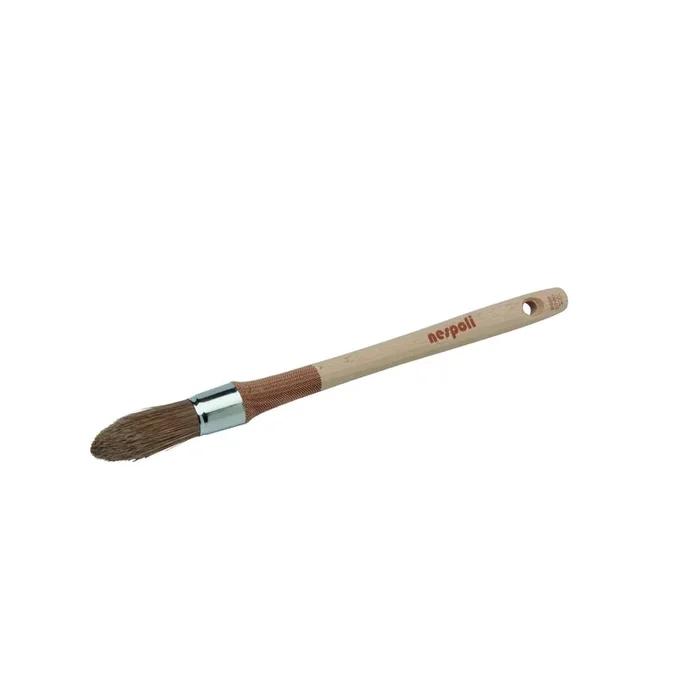 Brosse à réchampir spécial vernis & lasure n°3/0 en Fillpro manche bois – NESPOLI – 1740515