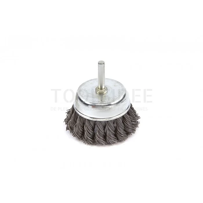 Brosse coupe HBM 75 mm avec fil d&rsquo;acier ondulé avec enregistrement 6 mm