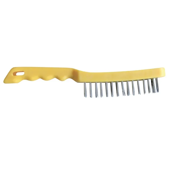 BROSSE INOX 4 RANGS – MANCHE PLASTIQUE – GYS – 044258