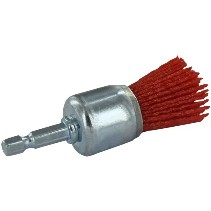 Brosse PINCEAU -Fil nylon rouge -Décapage du bois (Blister) / Ø: 22 / TIVOLY – XT20222000781