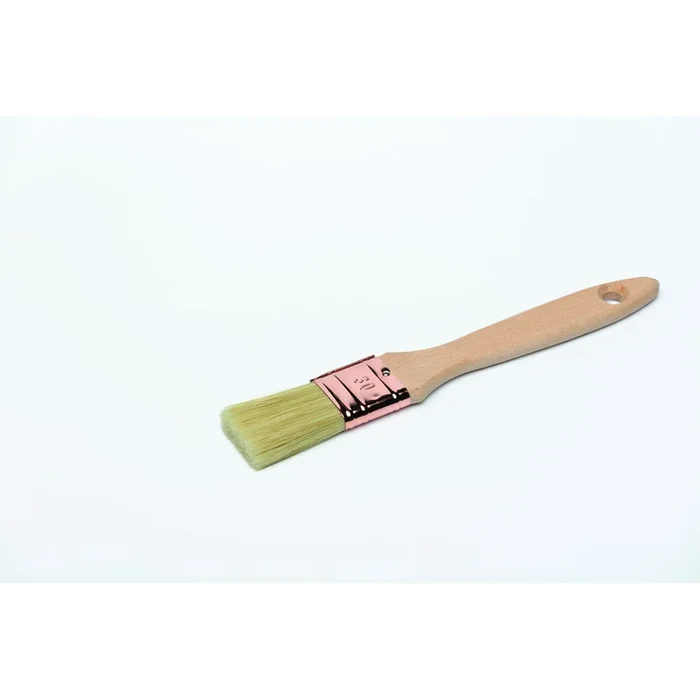 Brosse plate moyenne n°20 manche bois – ROULOR – 435020