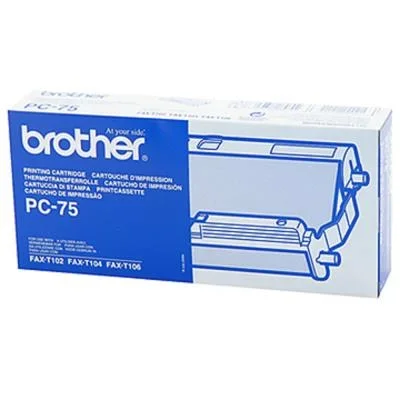 Brother pc-75 consommable pour télécopieur cartouche de télécopie plus bobine 144 pages noir 1 pièce(s)