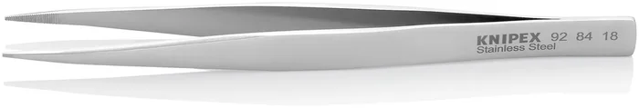 Brucelle de précision 125mm droite – Bouts carrés émoussés – Acier chromé KNIPEX – 928418
