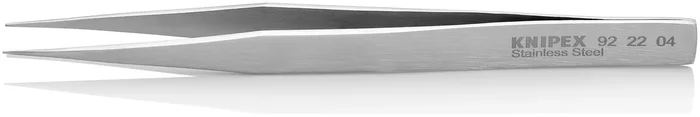 Brucelle de précision 130mm droite – Pointue – Acier inoxydable antimagnétique KNIPEX – 922204