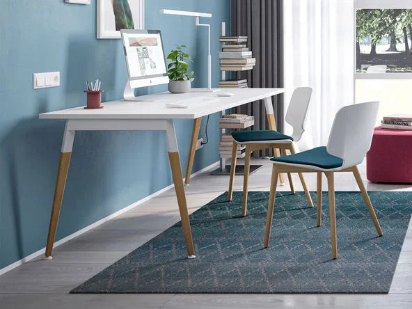 Bureau individuel Challenger pied bois – Etner