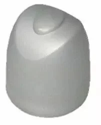 Butoir de porte pour fixation au sol – alu argent et caoutchouc cylindrique