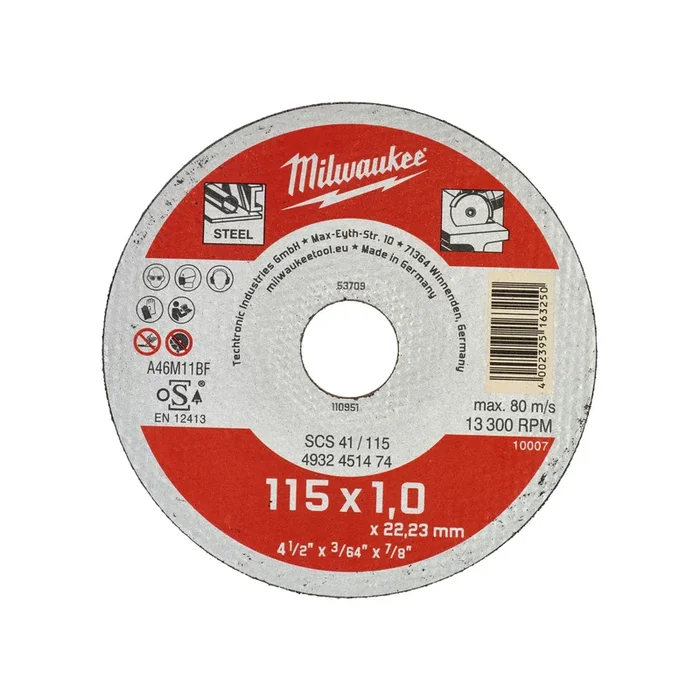 C DISPLAY DISQUE TRONC 115MM ÉPAIS 1 MM CONTRACTOR – 200PC MILWAUKEE ACCESSOIRES – 4932451475